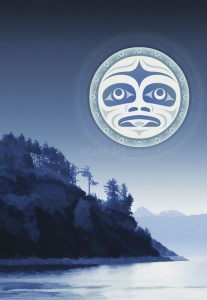 Andy Everson-Under A Salish Moon